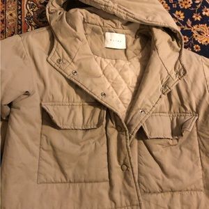Olive clothing: cotton cropped jacket